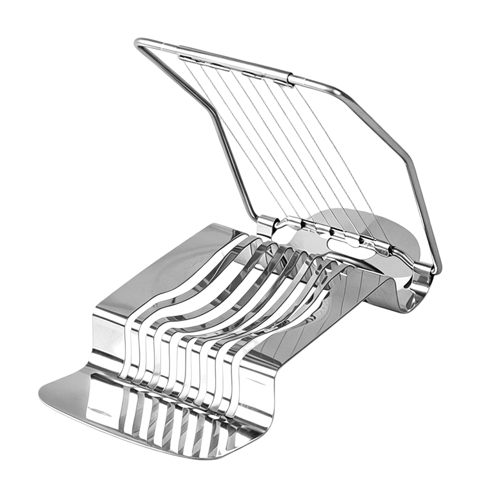carotoe Stainless Steel Eggs Cutter Easy to Clean Kitchen Gadget for Quick and Easy Slicing of Eggs and Sausages Rustless Oocyte Cutter