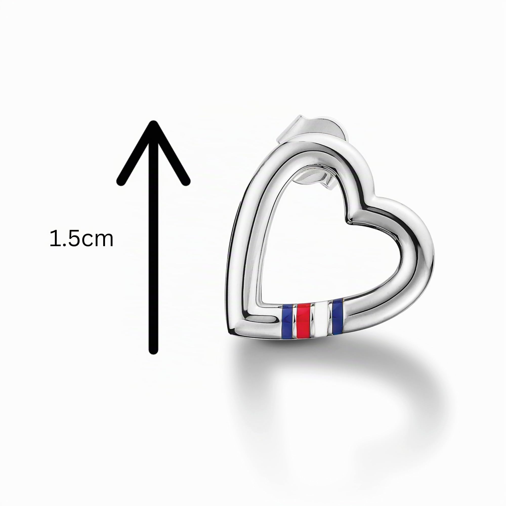 Tommy Hilfiger Jewelry Orecchini da Donna in Acciaio Inossidabile a Forma di Cuore - 2700909