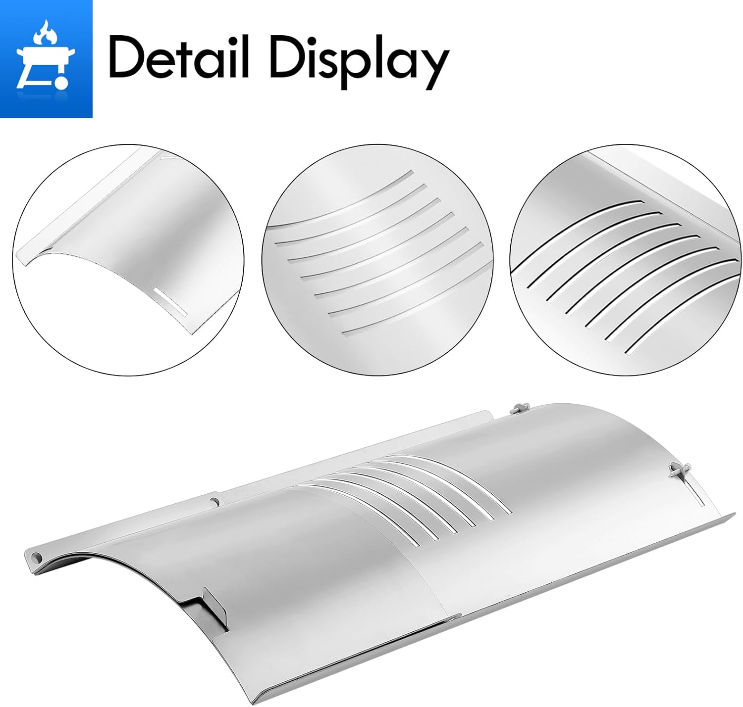 PB820PS1 Flame Broiler Replacement Parts for Pit Boss Smoker Parts Replacement 820 Series Pro 820 PB820PS1 PB820D PB820FB 820D 820PS1 PB820 Flame Broiler Plate Slider Cover Accessories