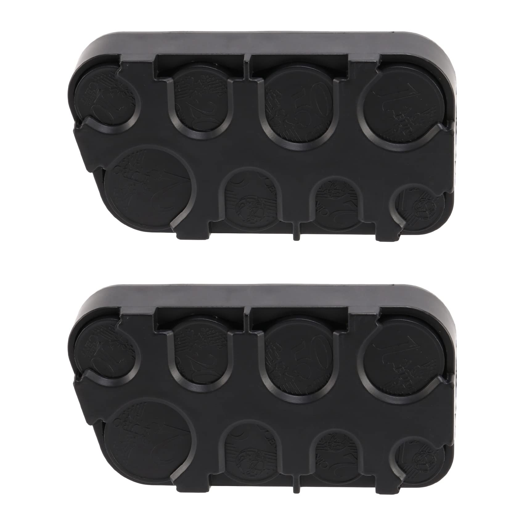 Hndhbfgrt 2X Euro Coin Dispenser Storage Coins Storage Box Dispenser