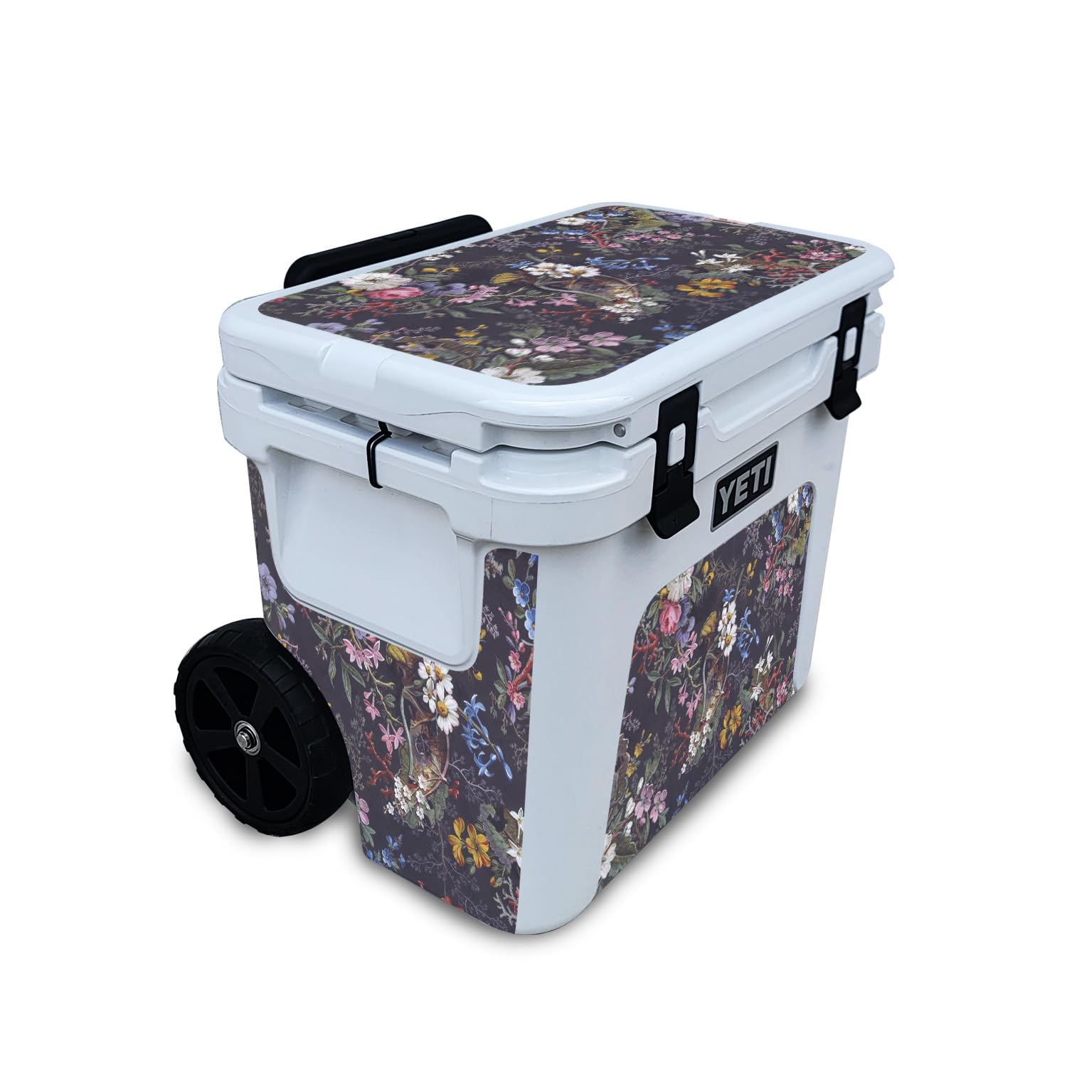 Skin Compatible with Yeti Roadie 32 Wheeled Cooler - Midnight Blossom - Premium 3M Vinyl Protective Wrap Decal Cover - Easy to Apply | Crafted in The USA by MightySkins