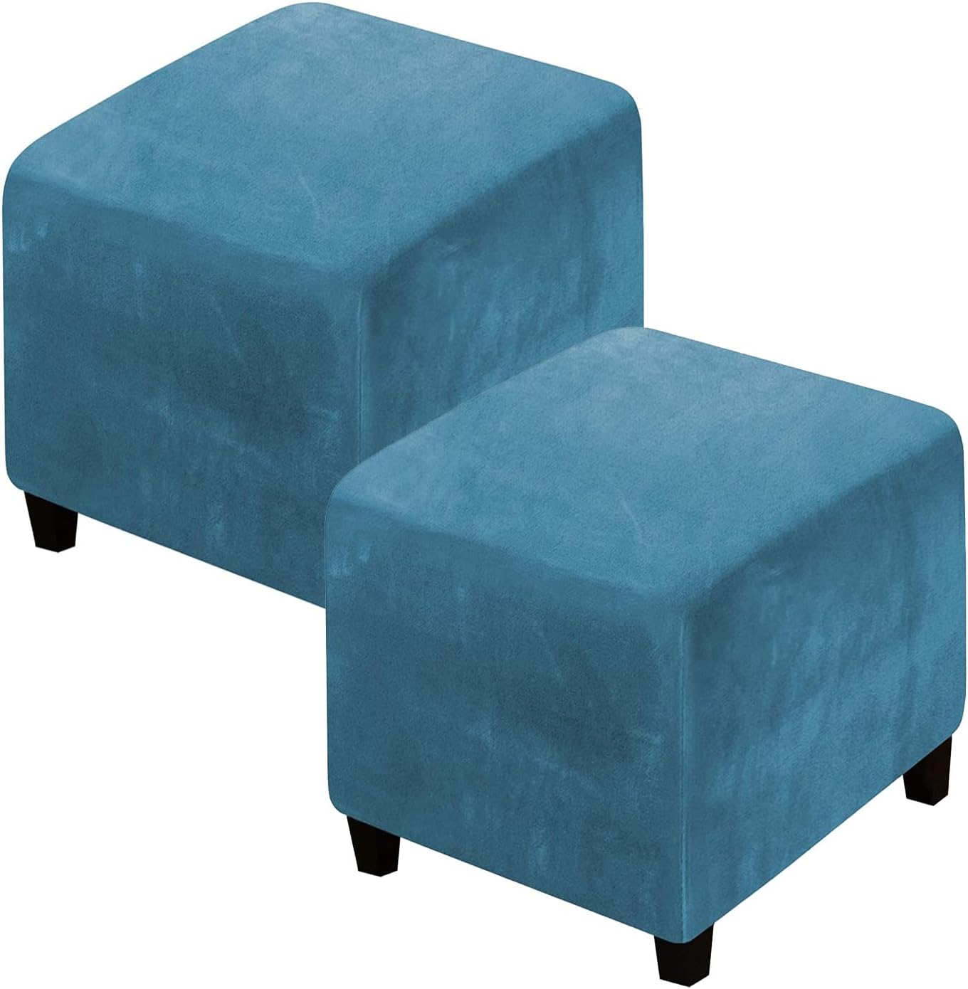 XGANGM Velvet Ottoman Cover Square Small 40x40/45x45