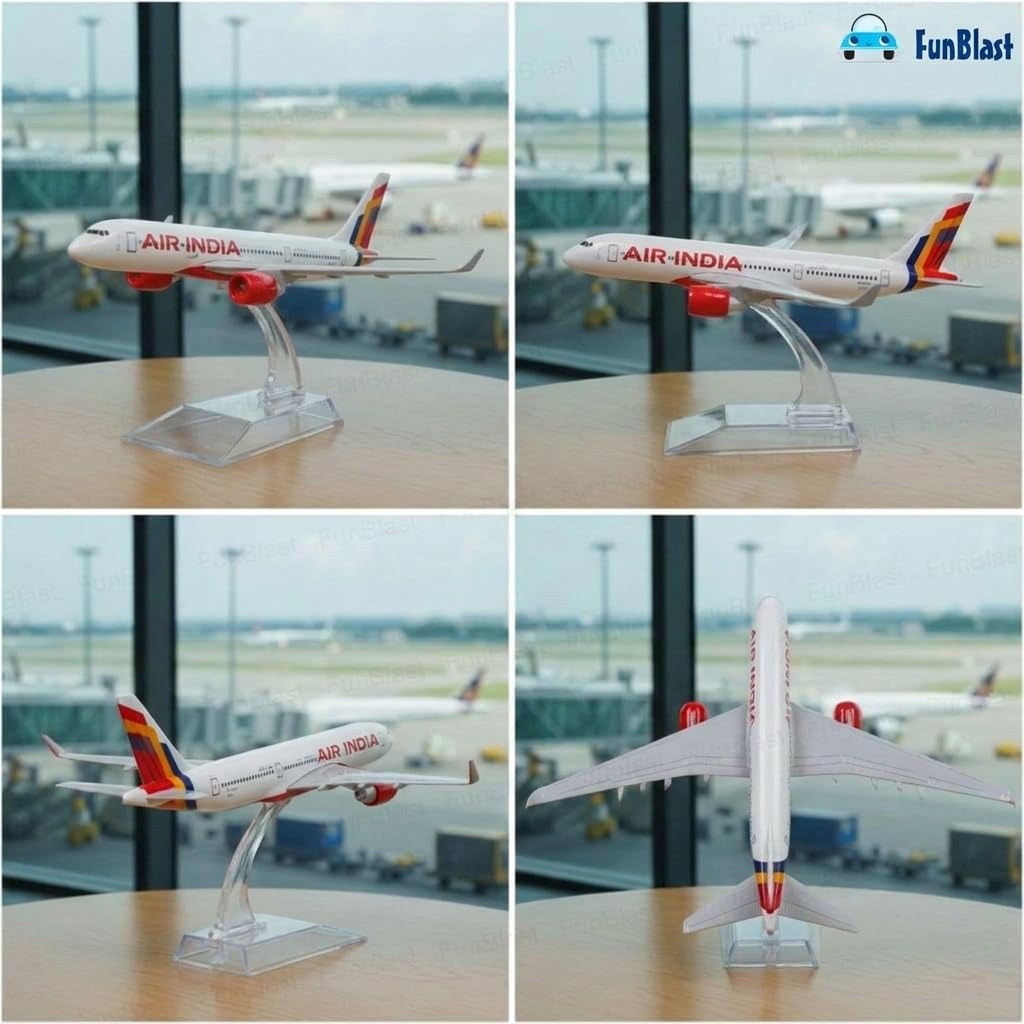 FunBlast Diecast Aeroplane Scale Model - Airplane Miniature Model Only for Display, Size -14 Cm (A350-Air India) — Amazon image 7
