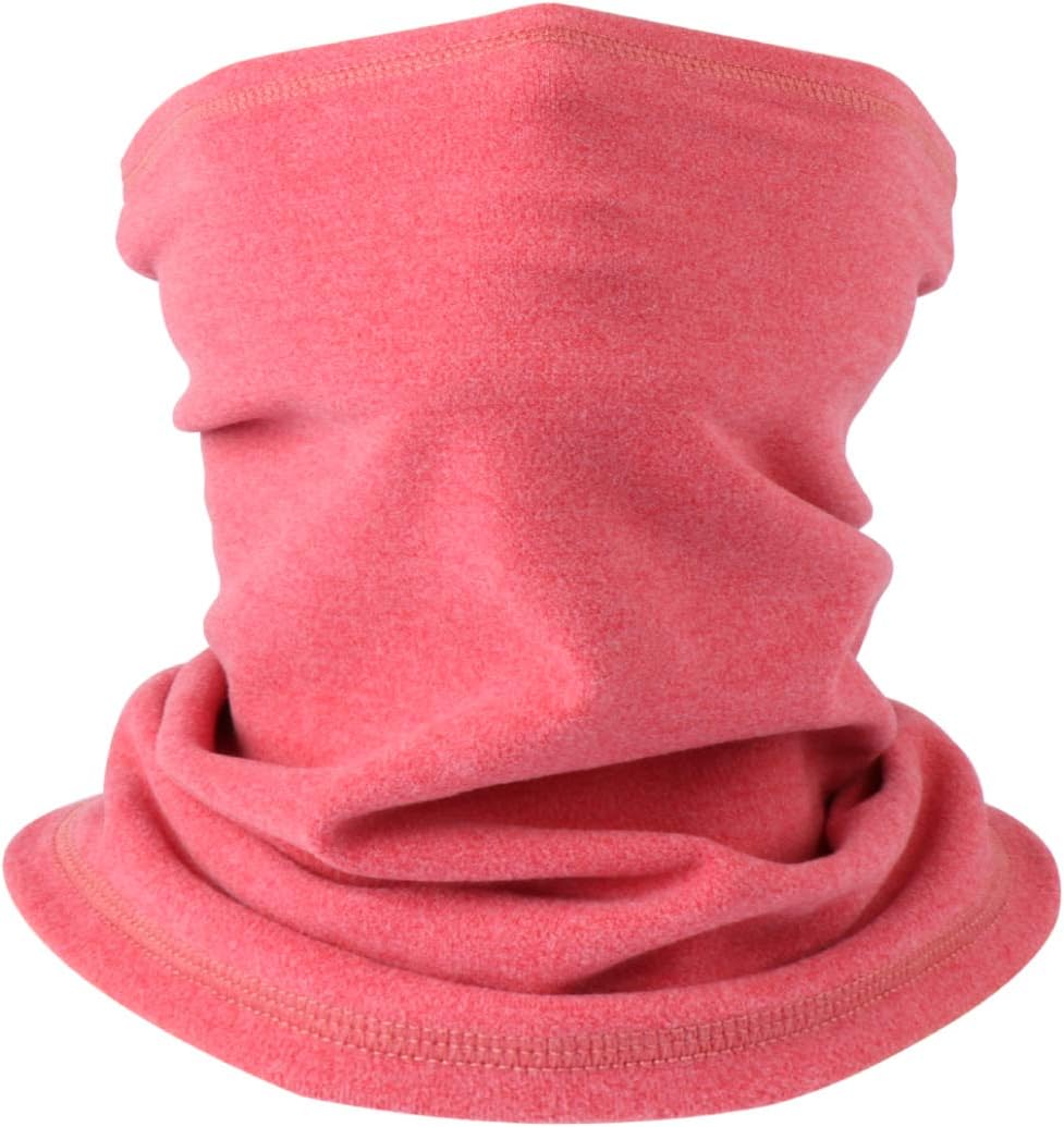 HEGCOIIE Neck Warmer Snood for Men & Women,Winter Neck Gaiter Fleece Bandana Face Covering Mask Windproof Neck Scarf Neckwear for Outdoor Sports Motorcycle Skiing Running Cycling