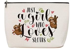 Sloth Gifts Makeup Bag - Just A Girl Who Loves Sloths