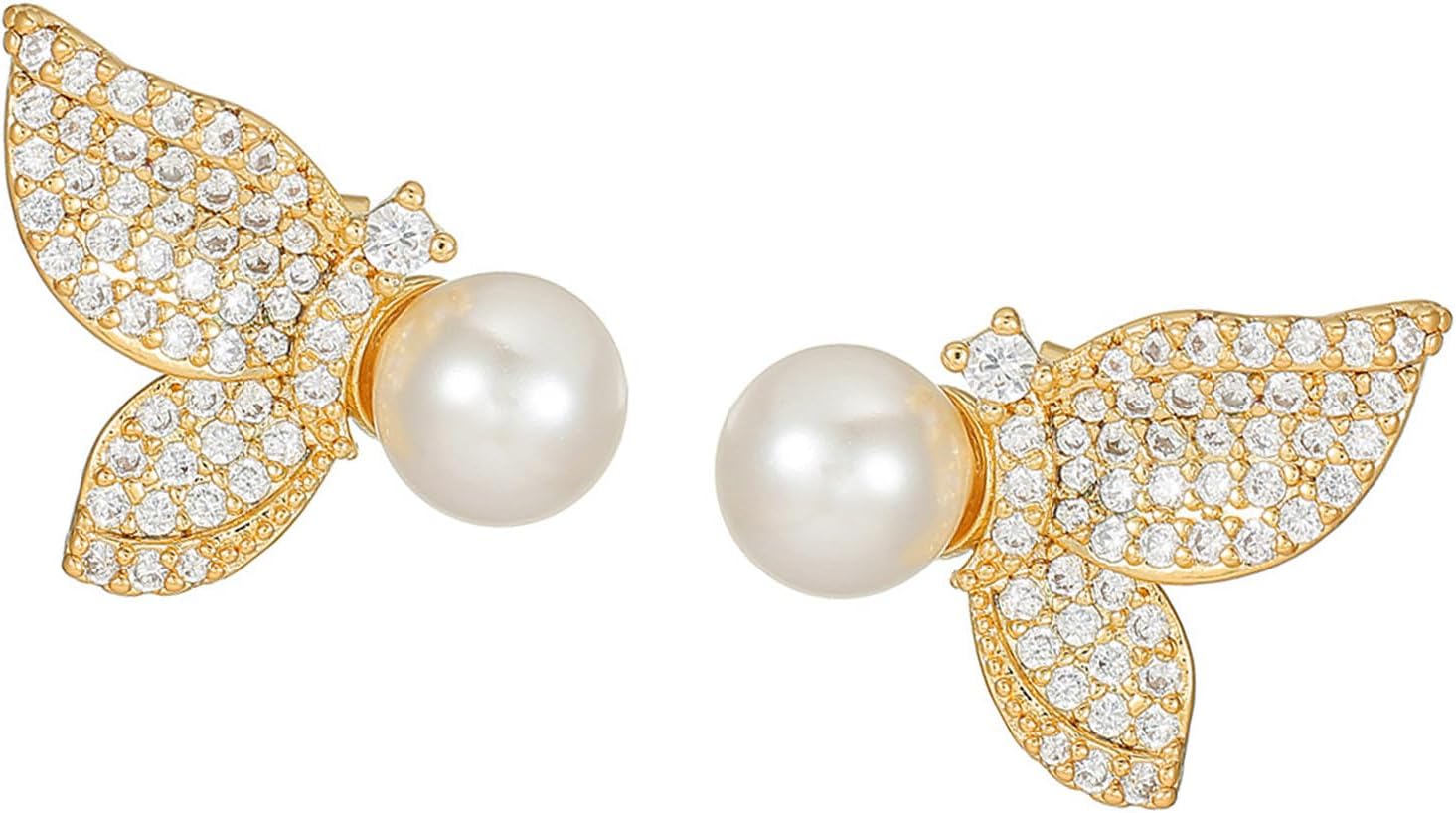 Sparkling Zircon Stone and Pearl Ear Hook Decors Ear Clip for FreeClip 1/2 Earbud Adds Touch Clip Elegant Earphone Improve