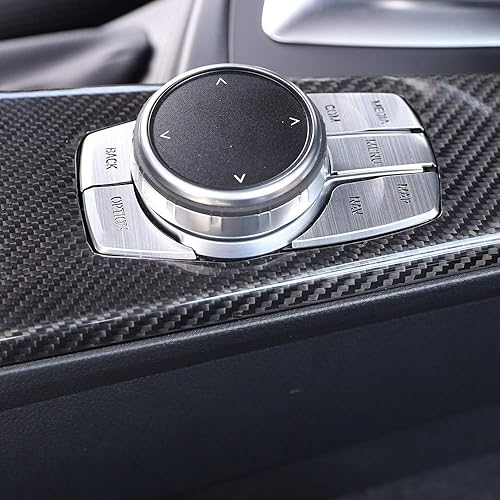Miniatura 5 de YIWANG 100% fibra de carbono real coche interior multimedia panel cubierta Trim para BMW Serie 3 GT F30 F33 F34 F36 2013-2019 Accesorios de