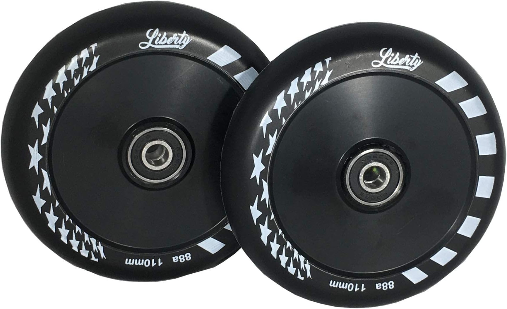 Liberty Pro Scooters - Hollow Core Wheels - Set of 2 (Black)