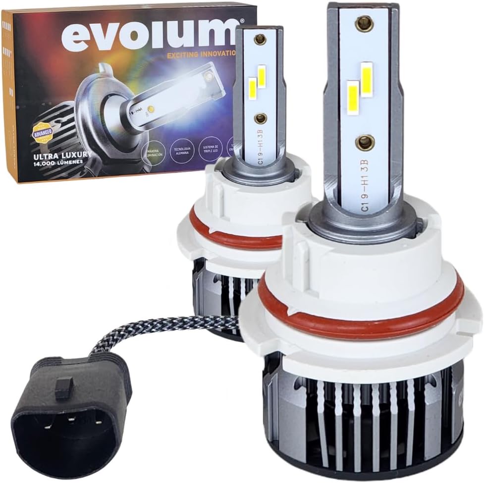 Evolum Kit de Focos Led 14000 lumenes Ultra Luxury Luz Blanca ...