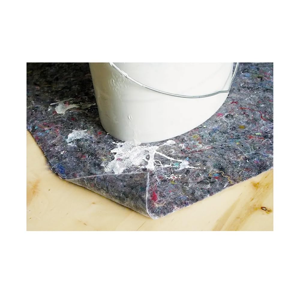 Fieltro Protector Suelos (Vellón de Pintor) | Absorbente Antideslizante e Impermeable. 180 gr/m² (25m²)