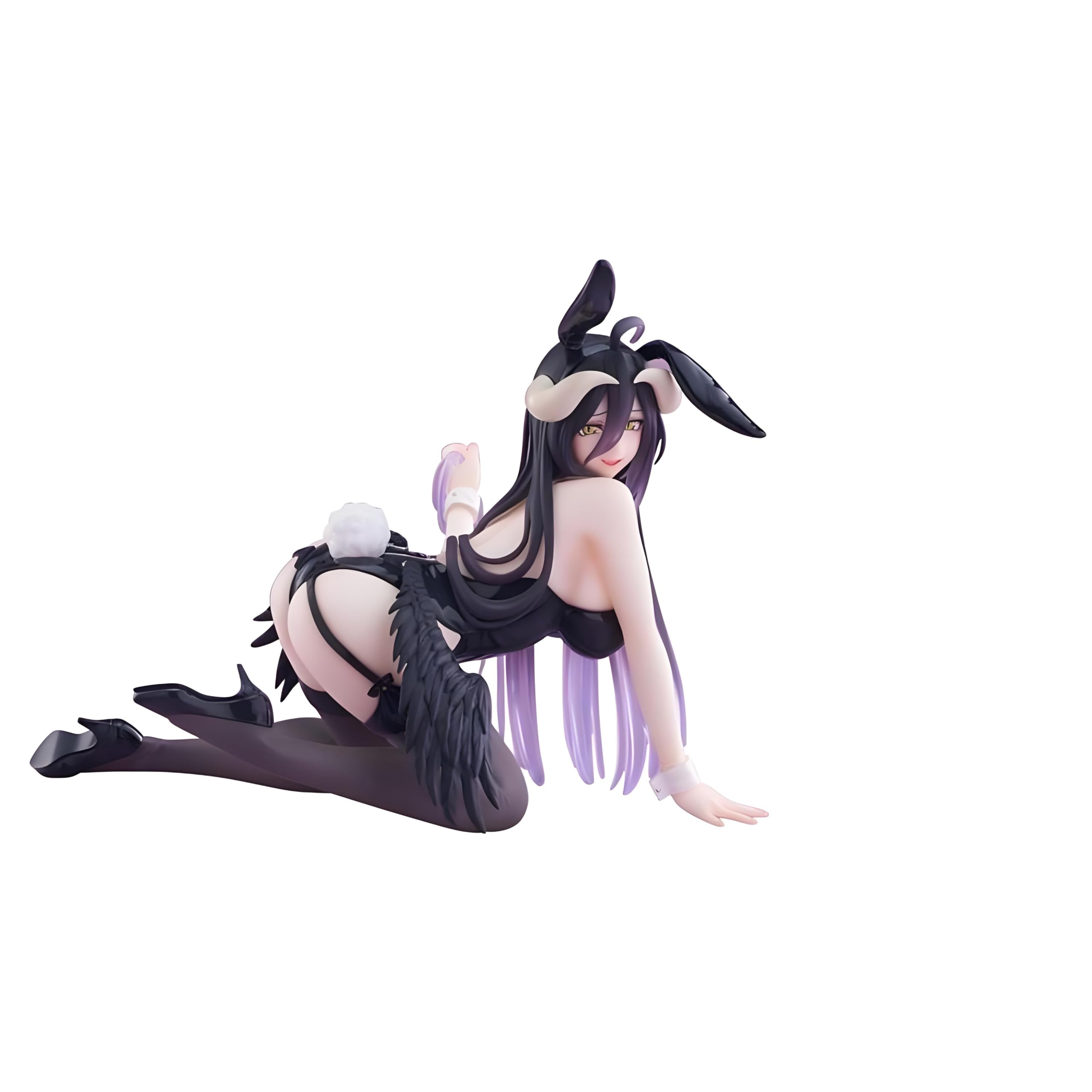 Zhongkaihua Swimsuit Anime Bunny Girl Figure Albedo Figure Kneeling Position PVC Statue Model Ornament Collectible — image 1