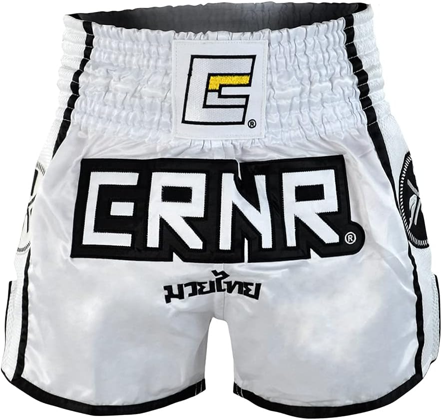 CRNR Muay Thai Shorts | Kickboxing Thai Boxing MMA Training Competition Athletic Shorts | Adult & Youth Sizes