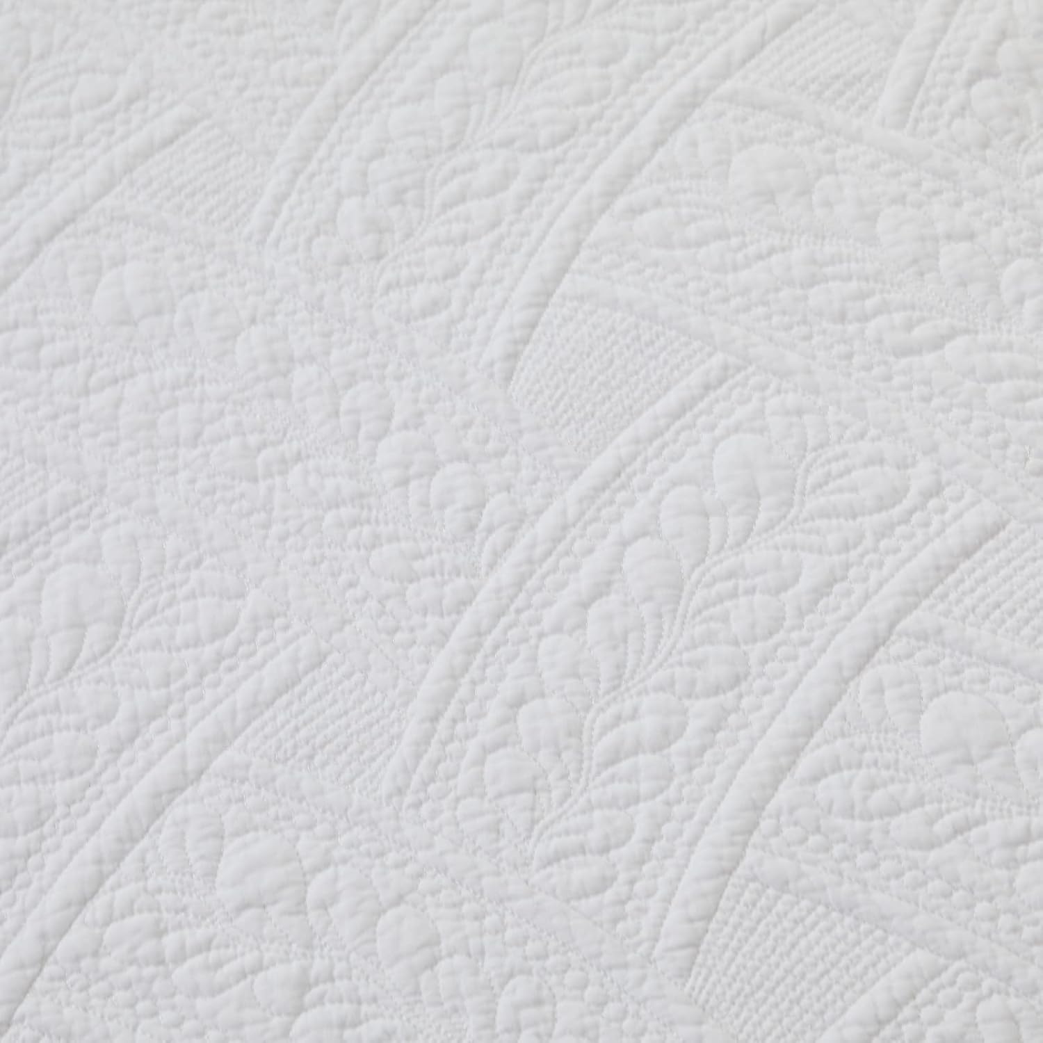 Brandream White Quilt Throw Blanket Cotton Throw Blanket for Bed Couch Day Bed Cover Solid Decorative Blankets 47 X 60 Inch - Image 5