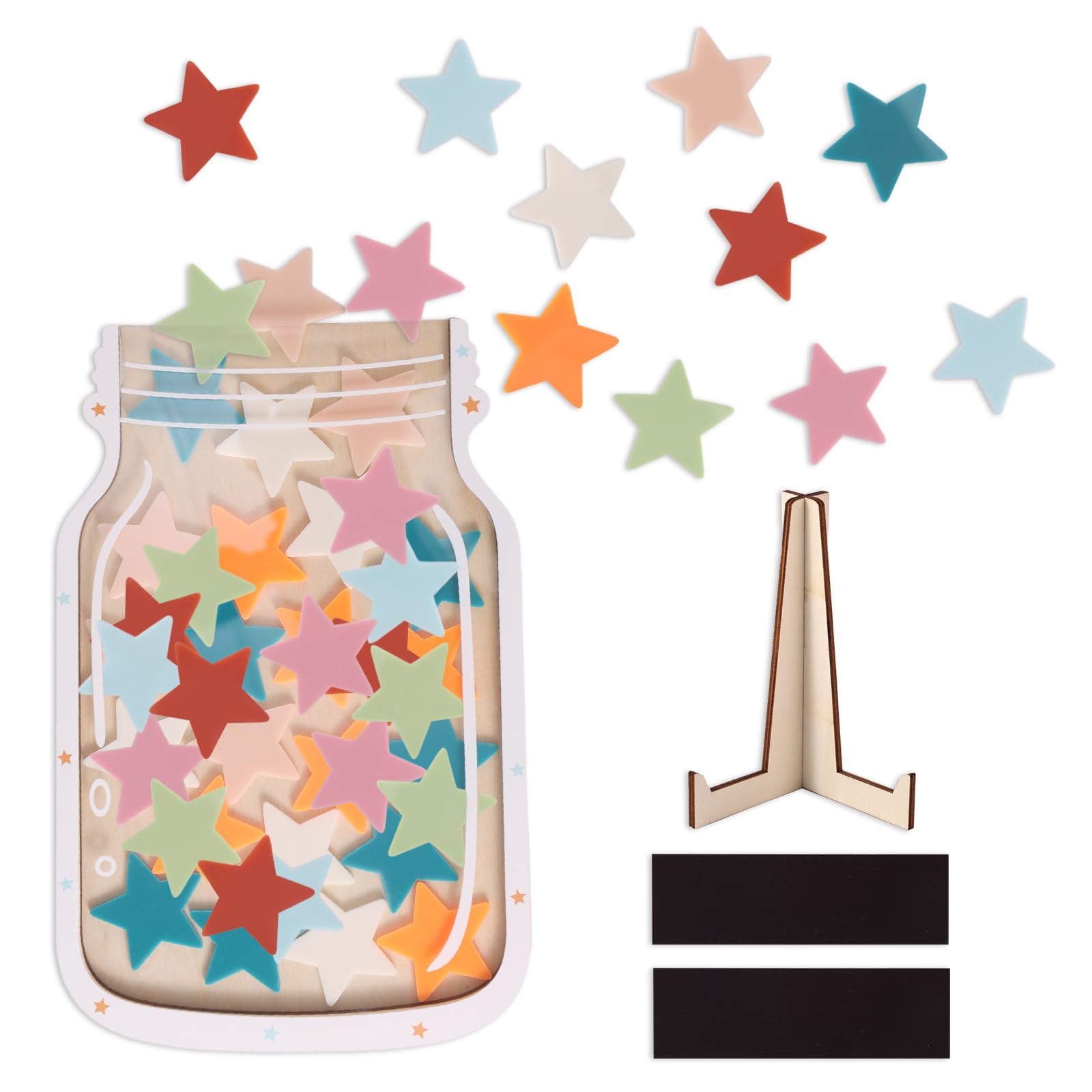 Magnetic Kids Reward Incentive Jar, Star Jar Reward Classroom & Home Behavior Management Tool for Kids Boys & Girls Potty Training Chores Good Habits