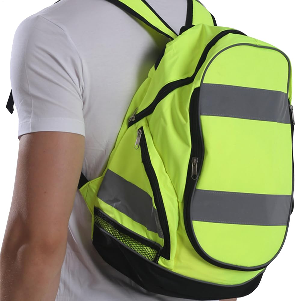 Zaino Riflettente – Zaino Outdoor ad Alta Visibilità per Ciclismo e Escursionismo Notturno | Borsa Riflettente di Sicurezza con Costruzione Leggera, Ideale per Scuola, Viaggi e Attività Sportive Seral