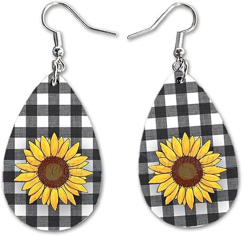 Vista 22 de Van Gogh - Juego de aretes colgantes divertidos Lindos aretes de joyería para niñas y mujeres Impresión de doble cara Regalo de cumpleaños