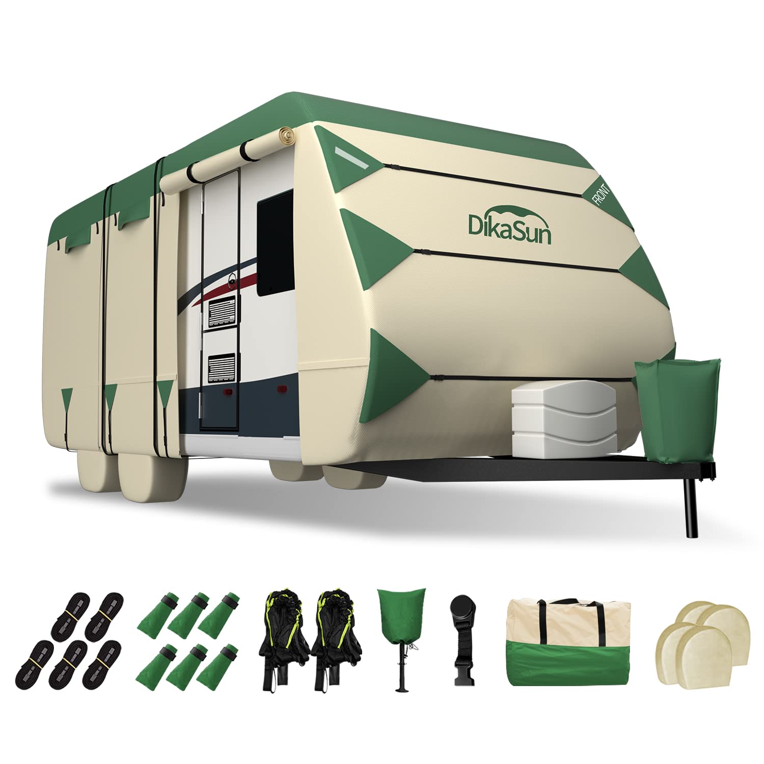 Travel Trailer Cover 2324ft, DikaSun Premium 600D Oxford RV Cover