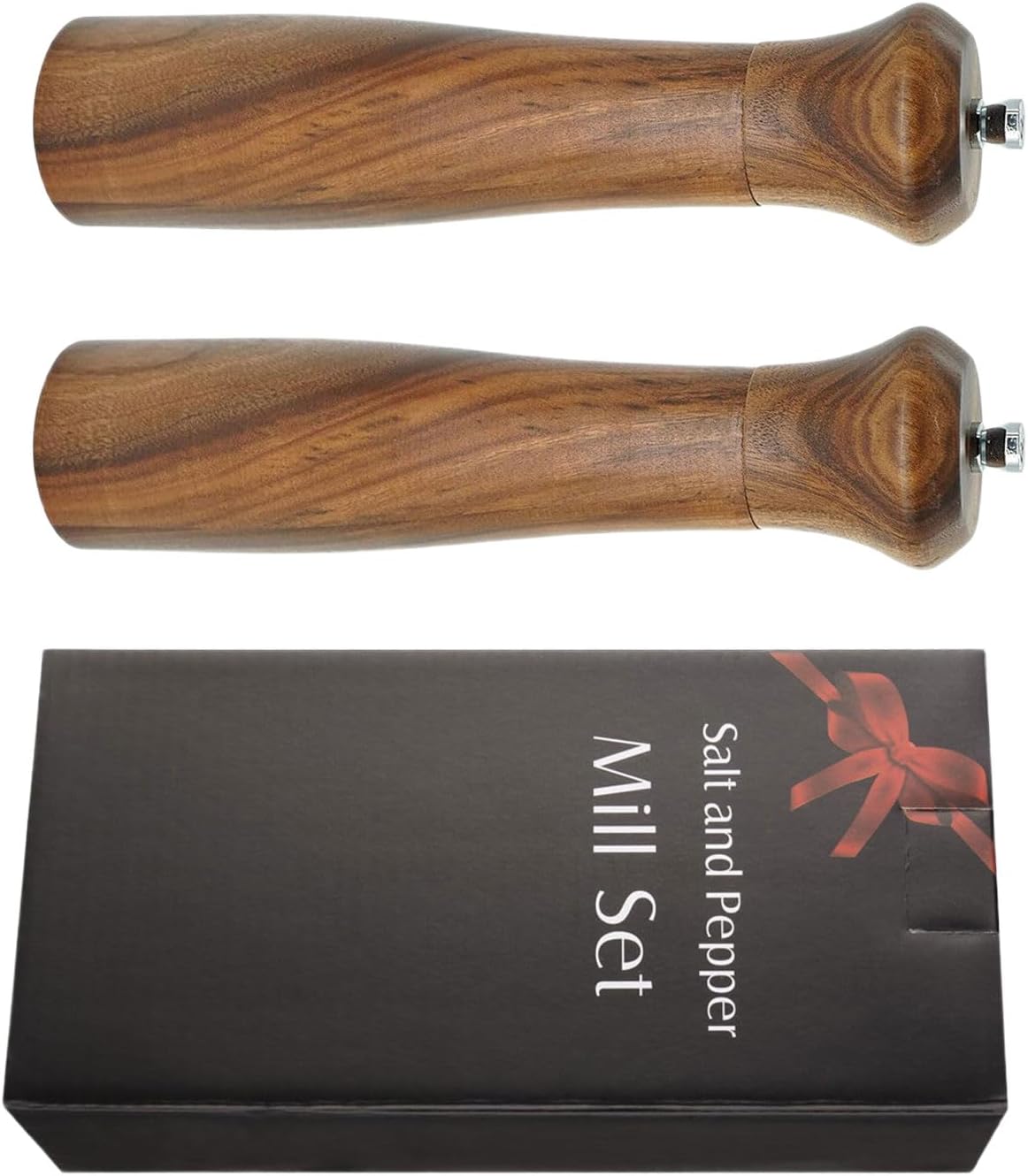 Wood Salts And Spices Mill Easy To Use Wood Customizable Seasoning With Strong Adjustable Grinder Refillable Peppers Grinder