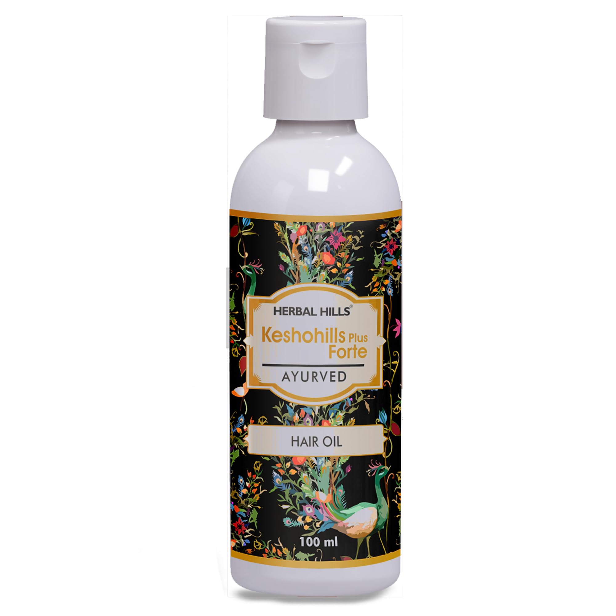 Herbal Hills Keshohills Plus Forte Ayurvedic Hair Oil 100 ml Hair Care Natural Hair Growth (Single Pack)-image-1