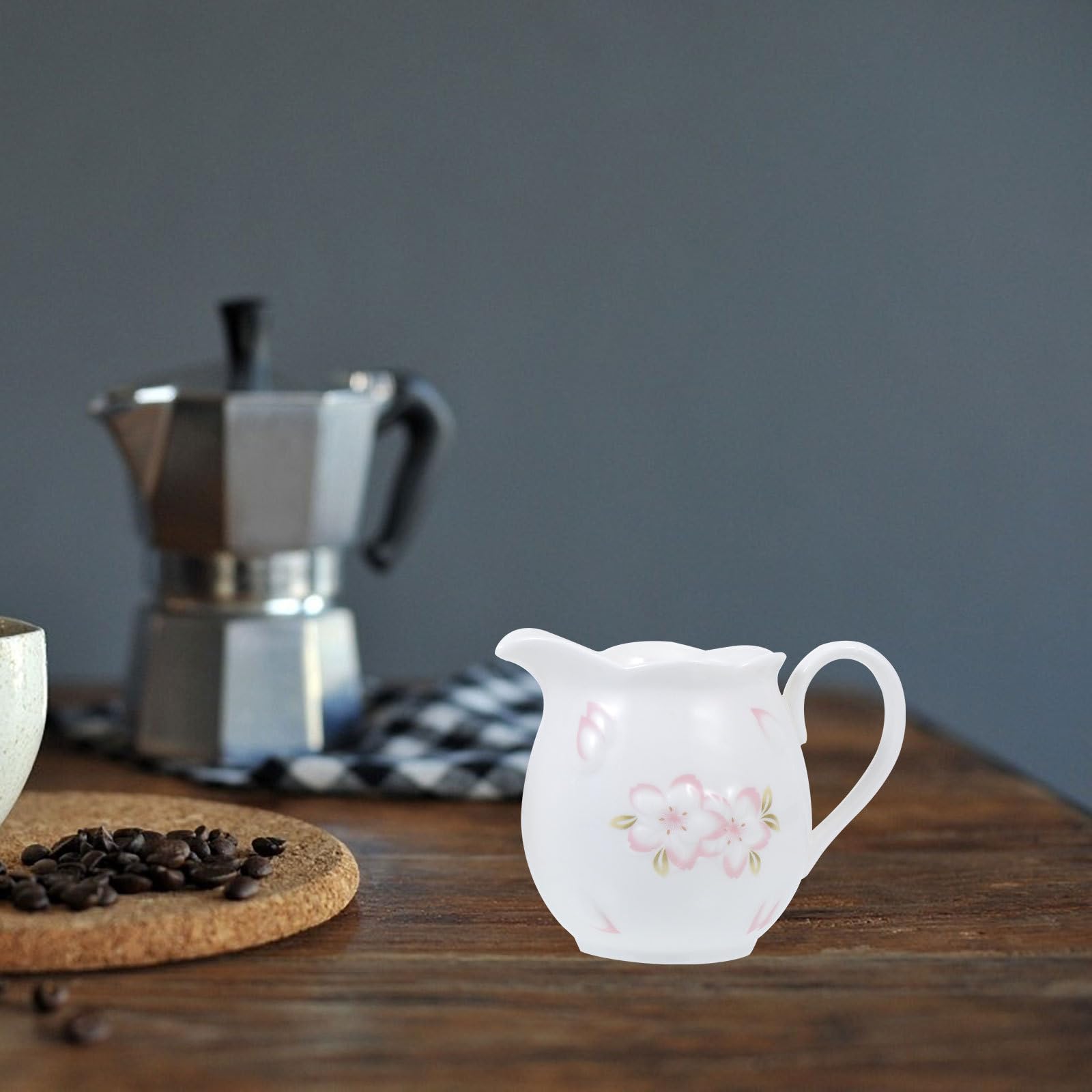 Pot à Lait en Céramique Blanc avec Relief Sucrier avec Couvercle Blanc Ensemble 2 Pièces Récipient pour Café et Sucre pour Usage Domestique et Réception