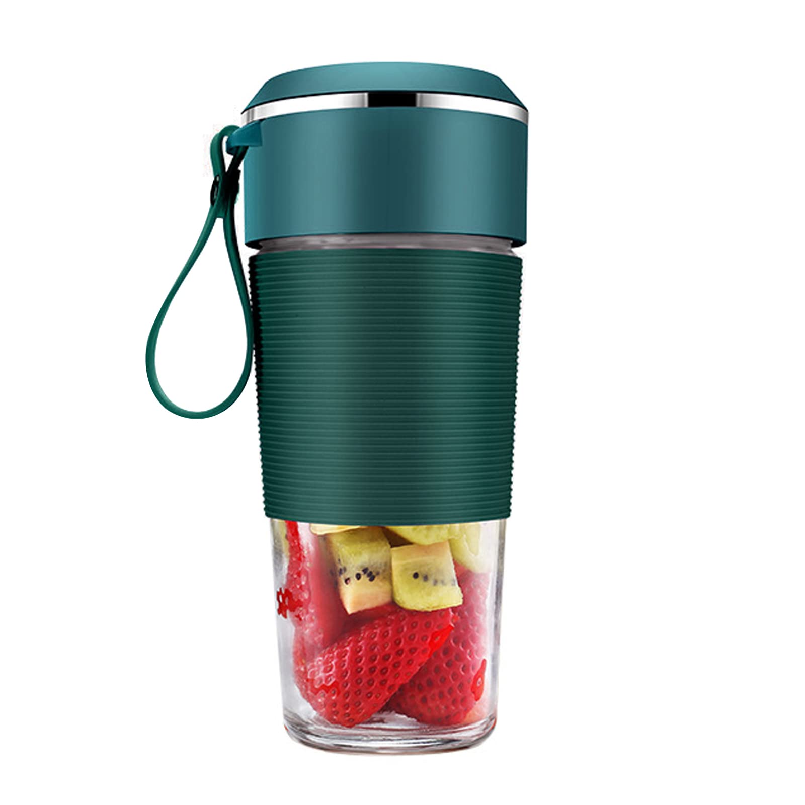 Firlar Portable Blender, 300ml USB Cordless Fast Juicer Personal Size Blender Small Juicer with 6 Blades Dual Power Model ...