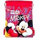 Disney Mickey Mouse Red " It's All About Mickey " Drawstring Bag (1 BAG ONLY)