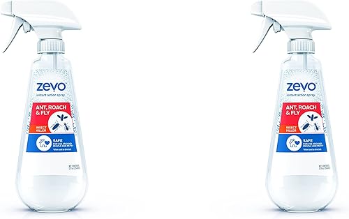 Zevo Acción instantánea para hormigas, cucarachas y moscas en espray disparador multiinsectos (12 onzas) (paquete de 2)