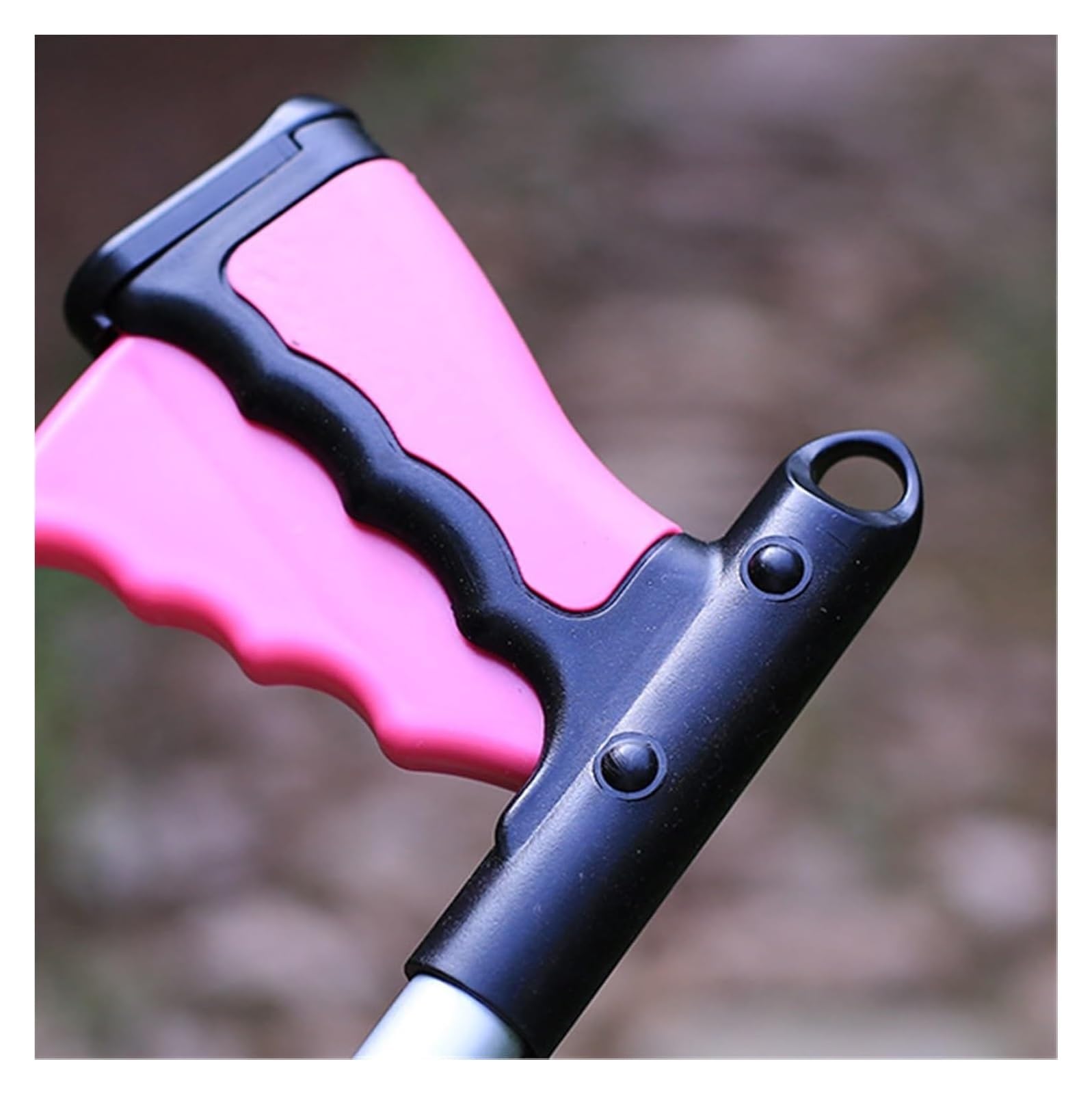 Pinza Recoge Objetos, Herramienta de Agarre, Palo de Recogida portátil de Acero con Agarre Fuerte for estantes de Tiendas(Light Red)