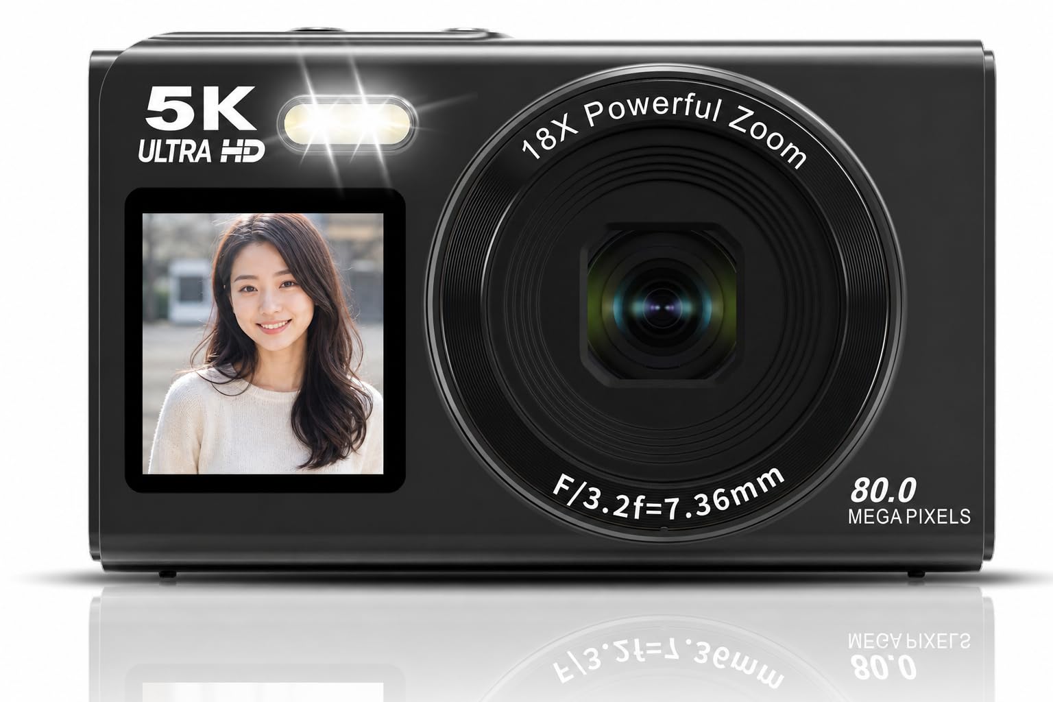 Amazon | Beho 5K デジタルカメラ 8000万画素 スマホに送れる デジカメ