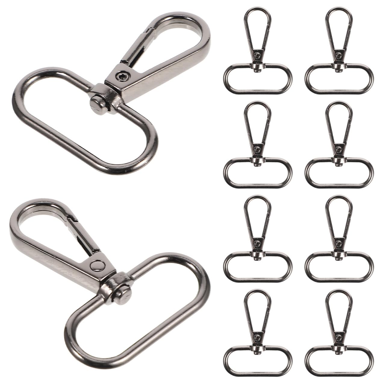 VILLCASE 45piezas Dragonera Giratoria Para Manualidades Ganchos De Lobster Clasp Para Llaveros y Proyectos De Joyería