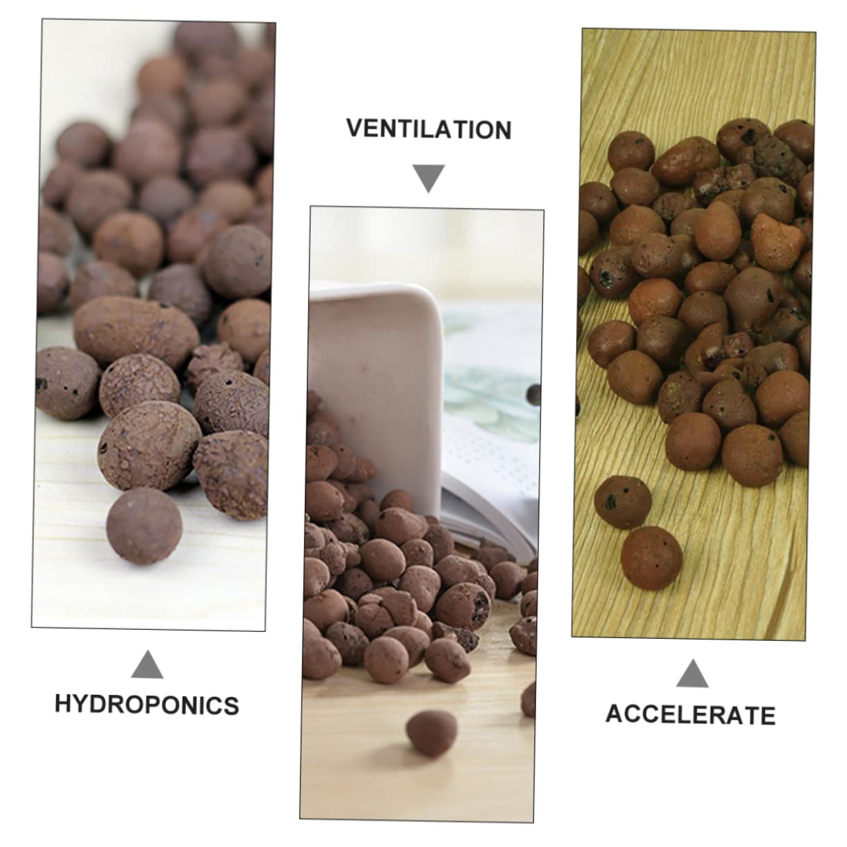 Ceramsita de Drenaje para Jardinería 1kg Arcilla y Esquisto, Suelta y Porosa para Fondo de Maceta y Cultivo de Flores y Verduras