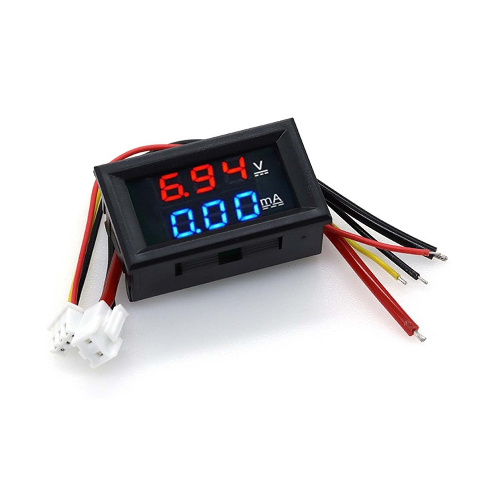 Ampèremètre voltmètre DC 100 V 10 A, double affichage LED 0,56"(10A Red Blue,10 Pcs)