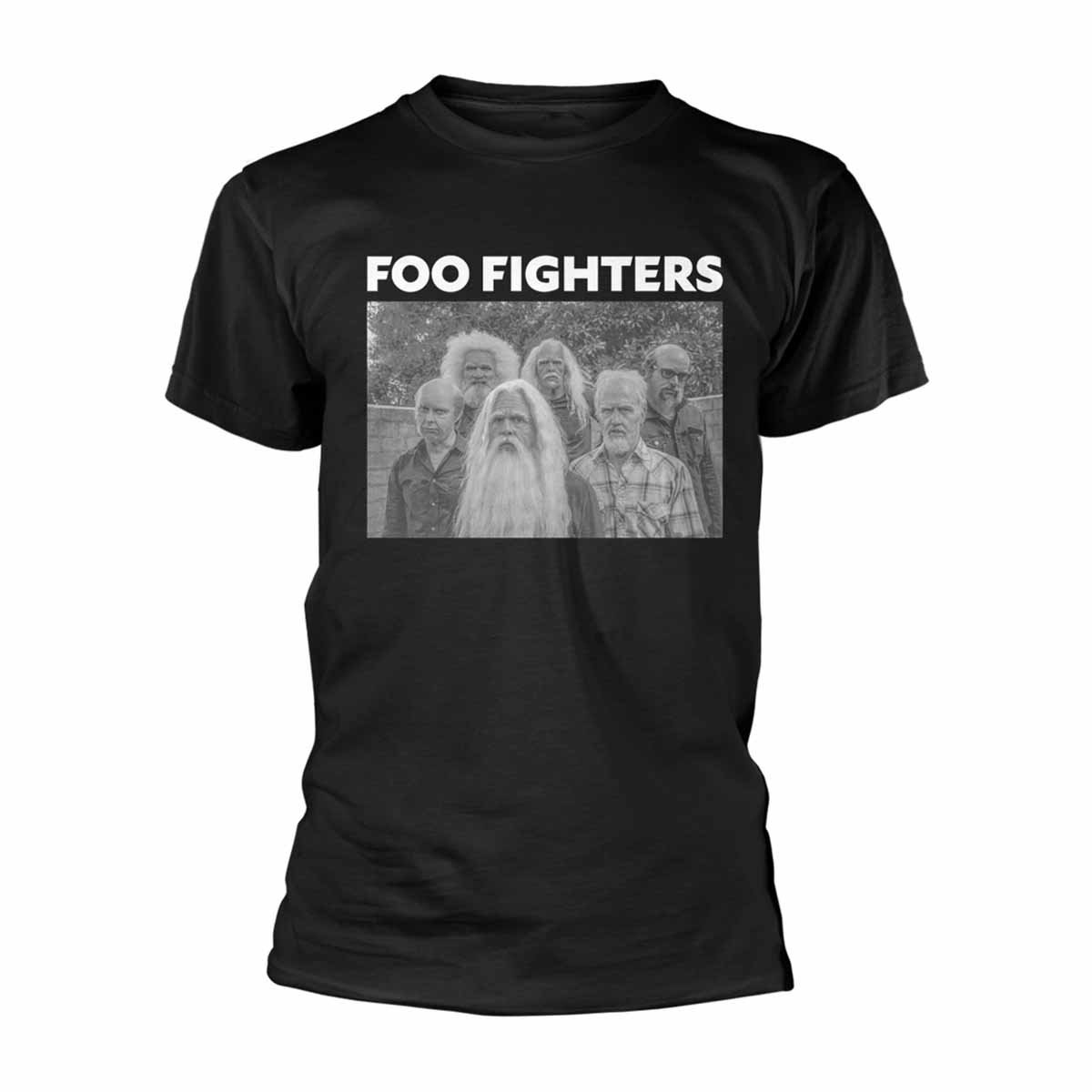 Foo Fighters Old Band Photo T-Shirt - Black - Large