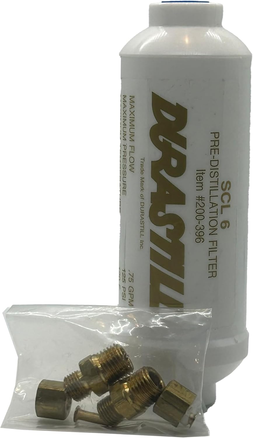 Durastill Gold Label Pre-Filter with scale inhibitor for hard water with fittings #WD400-526 6" Original Manufacturer Part