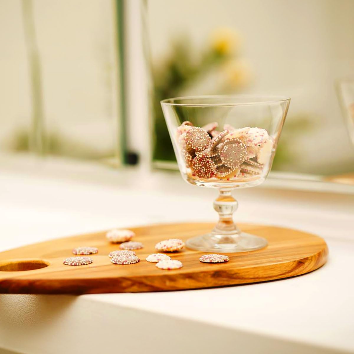 Krosno Coppa Vetro per Dessert, Gelato e Gelatine | 380 ML | Krista Collection | Ideale per la Casa, il Ristorante, Feste e Ricevimenti | Adatto alla Lavastoviglie | Sundae - Ciotola per frutta e dessert, in vetro, per casa, feste e cucina, lavabile in la