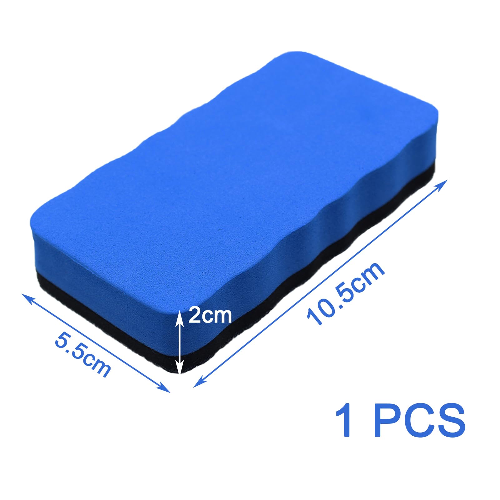 Borrador Pizarra Blanca Magnético, Esponja para Pizarra Blanca, Azul