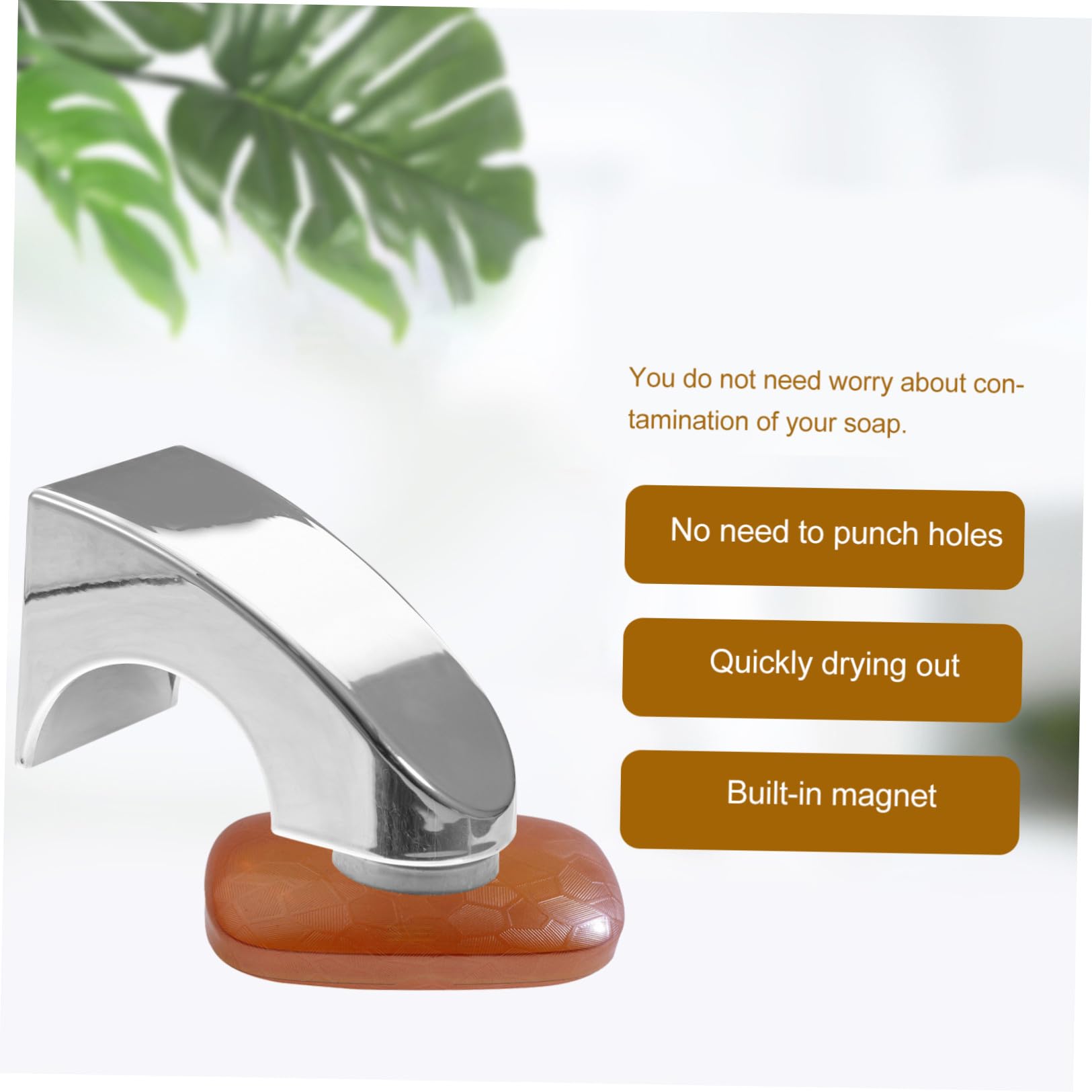 MAGICLULU 2pezzi Portasapone Inossidabile Per Design Elettroplaccato Installazione Per