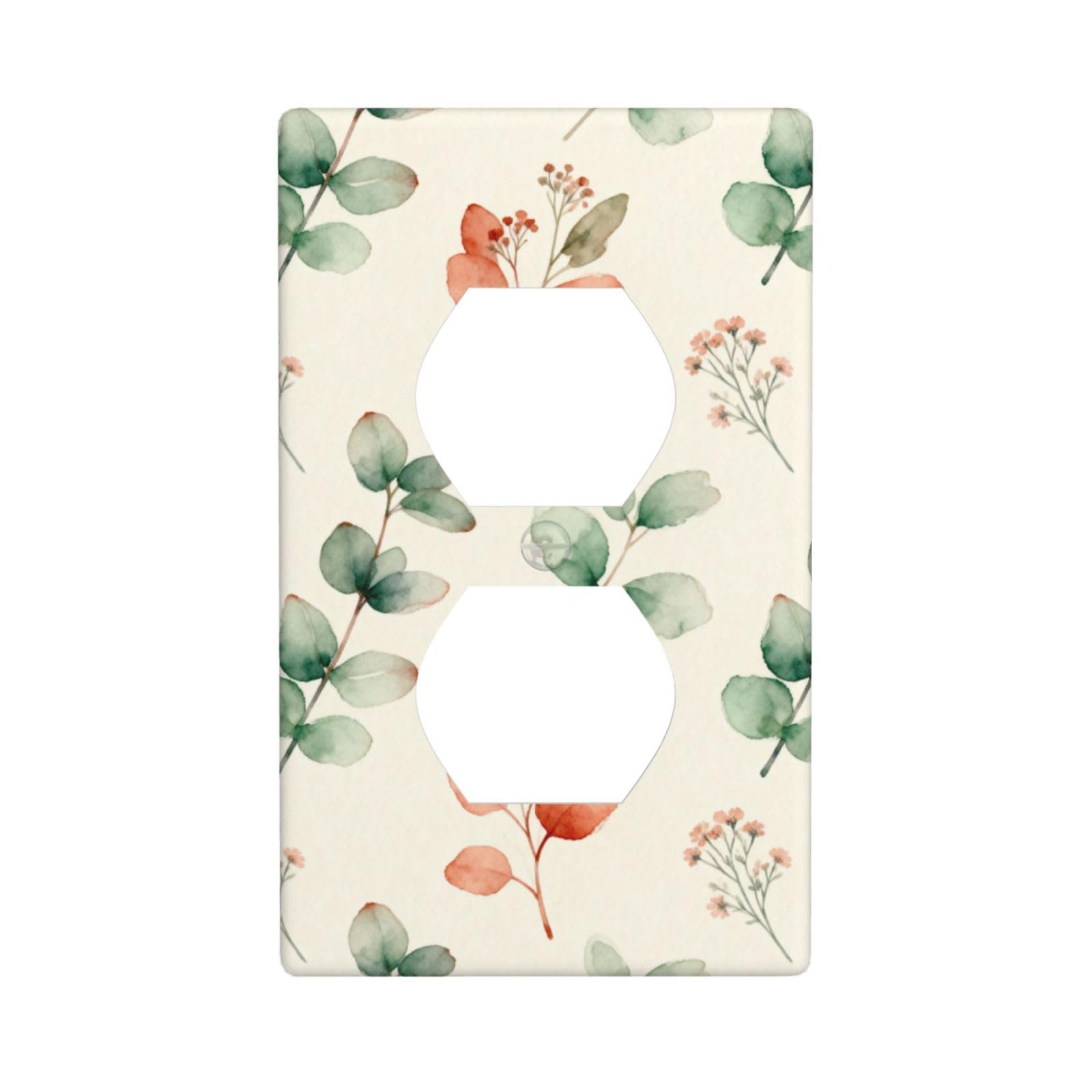 Plant Diary Decorative Switch Plate Cover-Unbreakable Polycarbonate Wall Plate for Home Office, 1 Gang with Screws