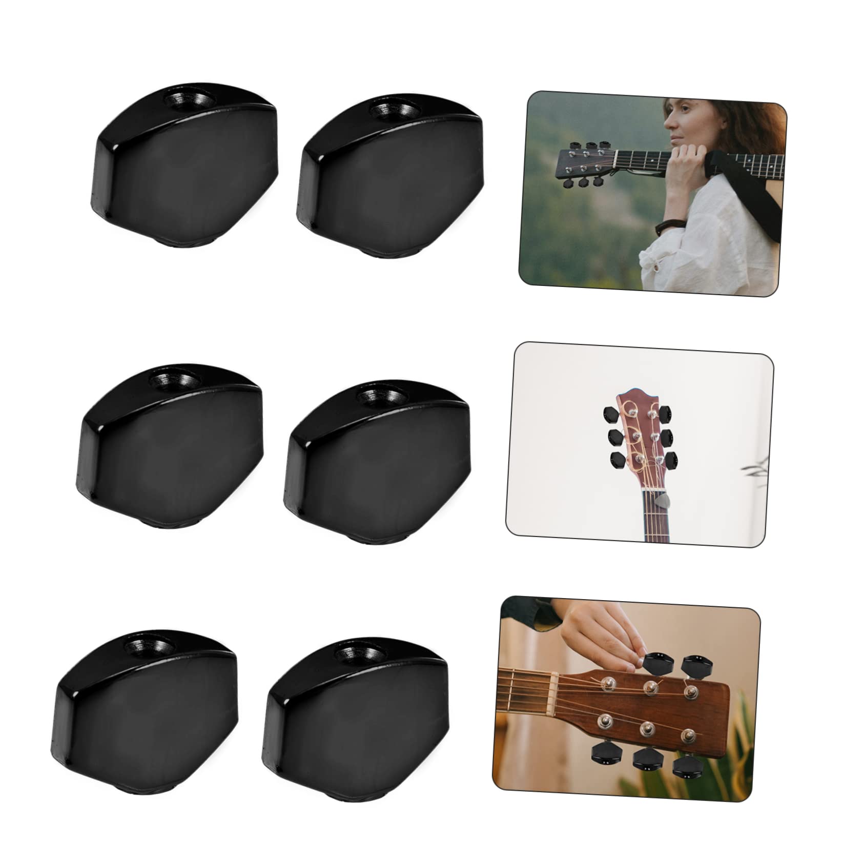 HEMOTON Set manico dell'accordatore per chitarra strumento musicale le affidabili basso maniglie per chitarra durevoli chitarra elettrica manico dell'accordatore folk elettronico piolo