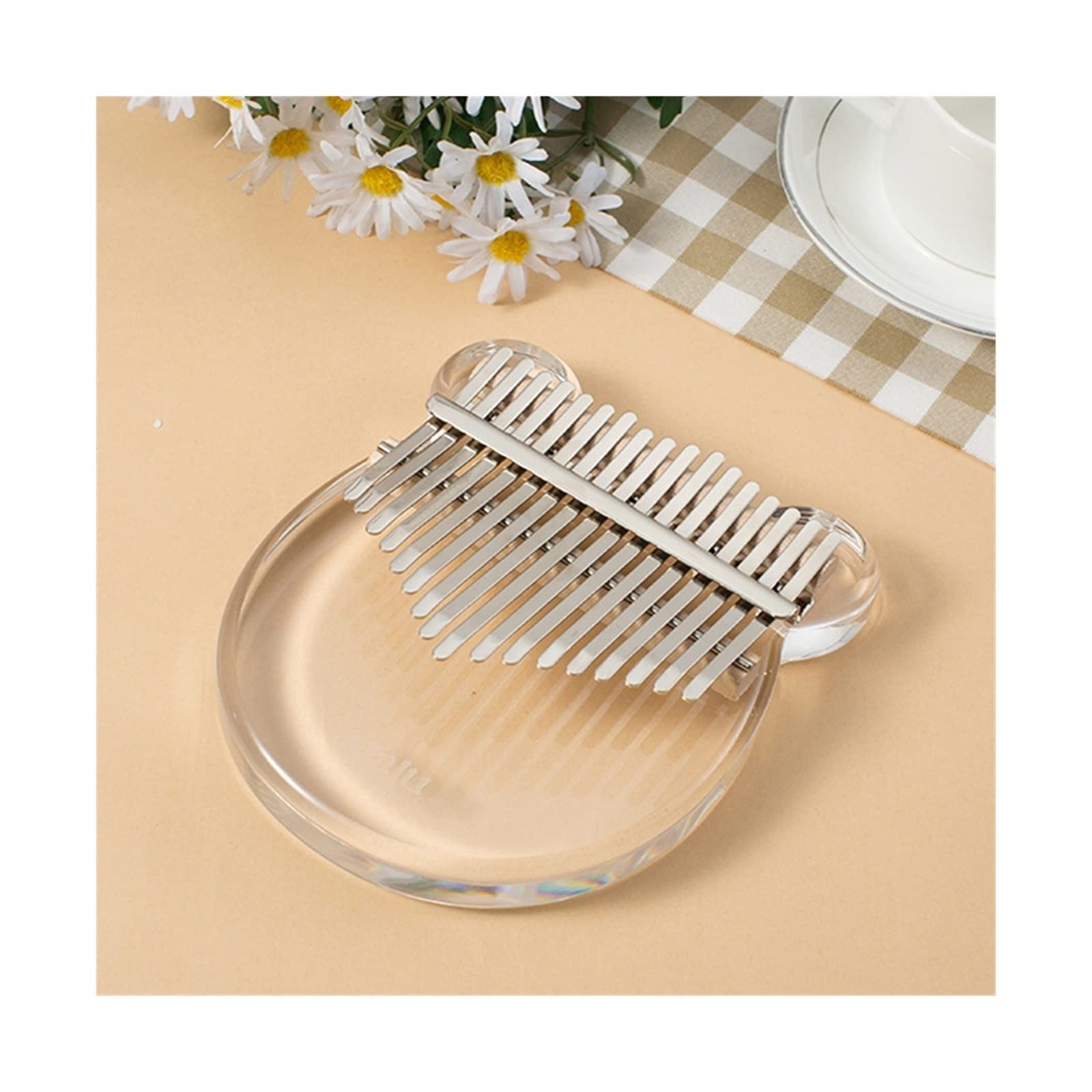 początkujących kalimba Przezroczysty 17-tonowy Pianino Dla Początkujących Przenośny Instrument Muzyczny Z Kciukiem