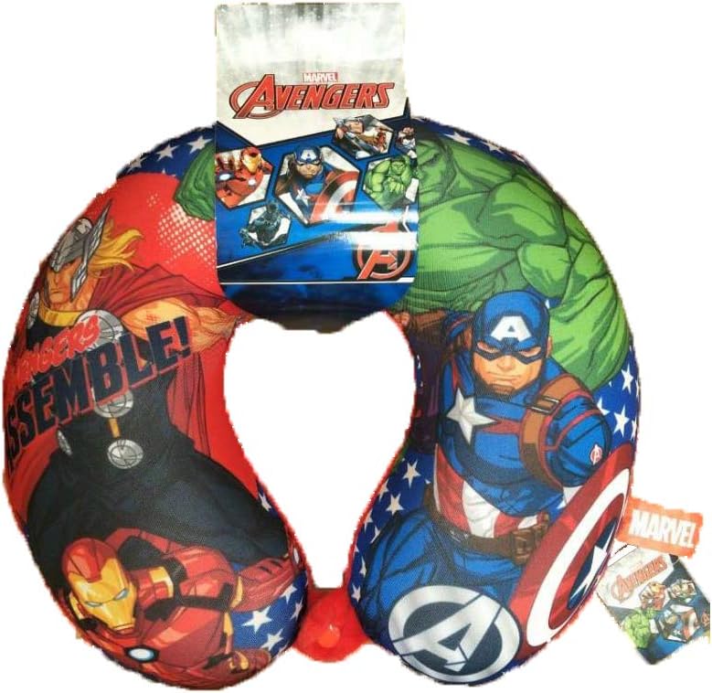 GAMMECanvas Multicolour Marvel Avengers Character Neck U Type Pillow Cushion