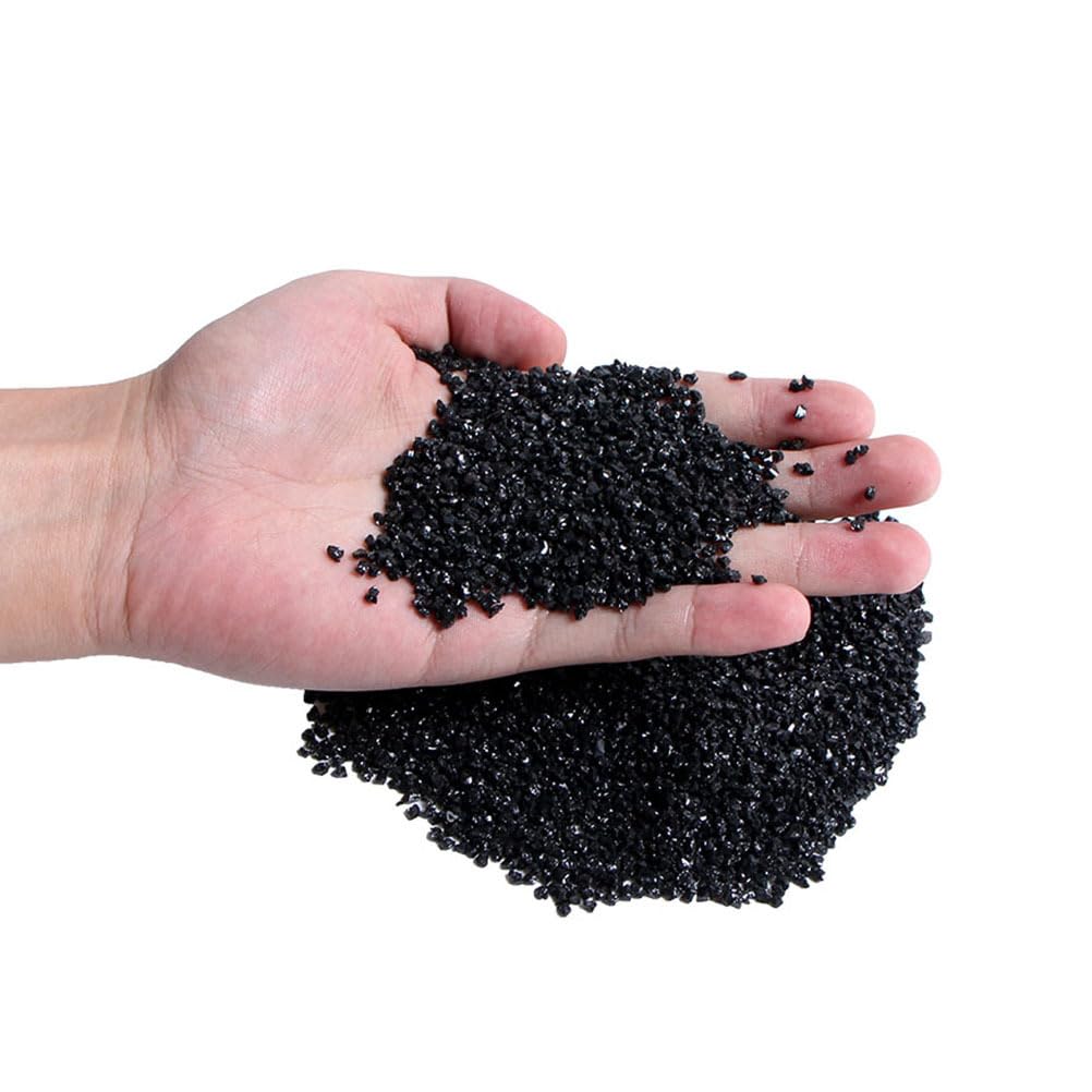 Garneck Irregular Shaped Natural Rocks Polished Black Tourmaline Lapidary Tourmaline Crystal Chips Tourmaline Beads Gems Black Stones Tourmaline for Metaphysical Healing Fragments Balance