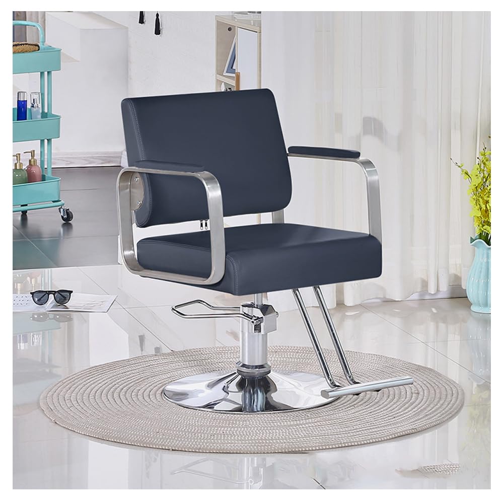 OZBMA Hair Salon Chair Hydraulic Braiding for Stylist Heavy Duty, Styling Hairdressing Beauty Spa Equipment,Blue,A (Blue B)
