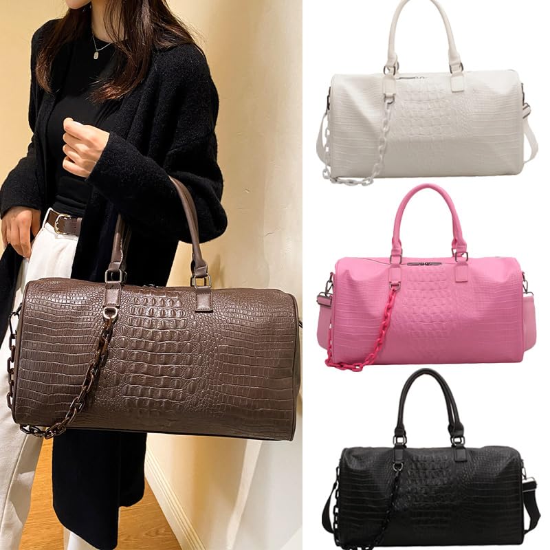 Fitness Gym Bag Travel PU Women Multifunction Training Handbag Carry On Shoulder Outdoor Crossbody Large Weekender Bag Duffel2