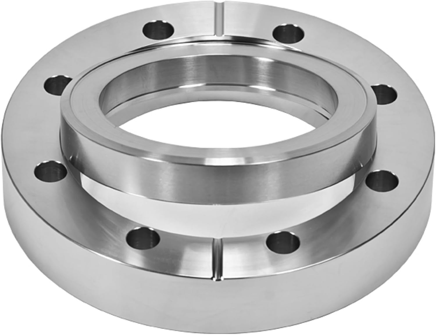4.50 Inch Rotatable Bored Conflat Flange with 8 Tapped Bolt Holes - Stainless Steel UHV Vacuum Fitting(CF50-1.5")
