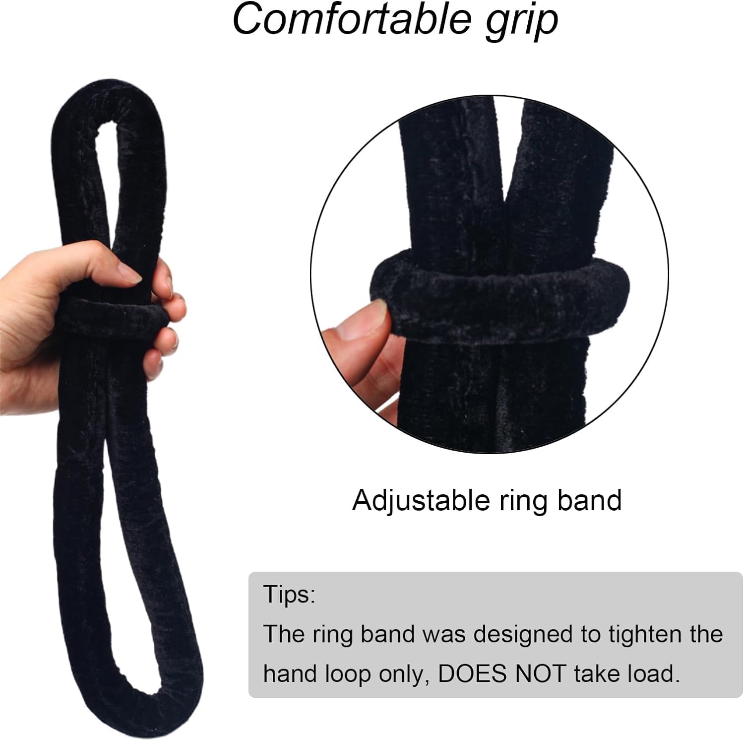 PRIOR FITNESS Lyra Aerial Hoop Hand Loop Strap Accessory, 45cm Velvet, SGS 272kg, Quick Install Hardware - Image 3