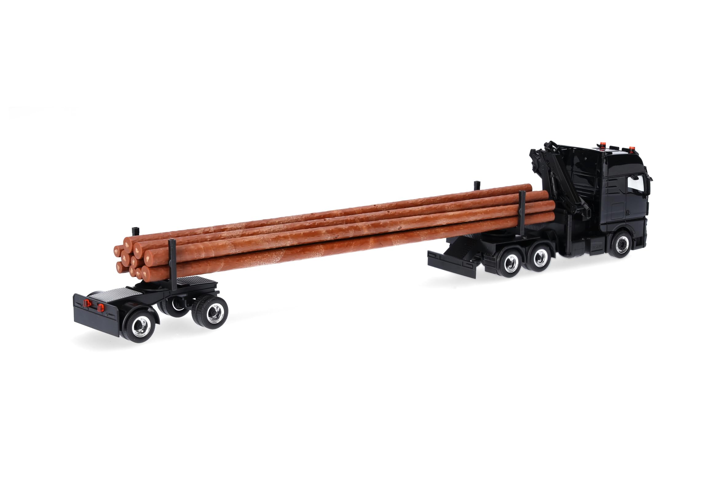 Herpa LKW Modell MAN TGX GX Langholztransporter Walter Holztransporte, Miniatur im Maßstab 1:87, Sammlerstück, Made in Germany, Kunststoff