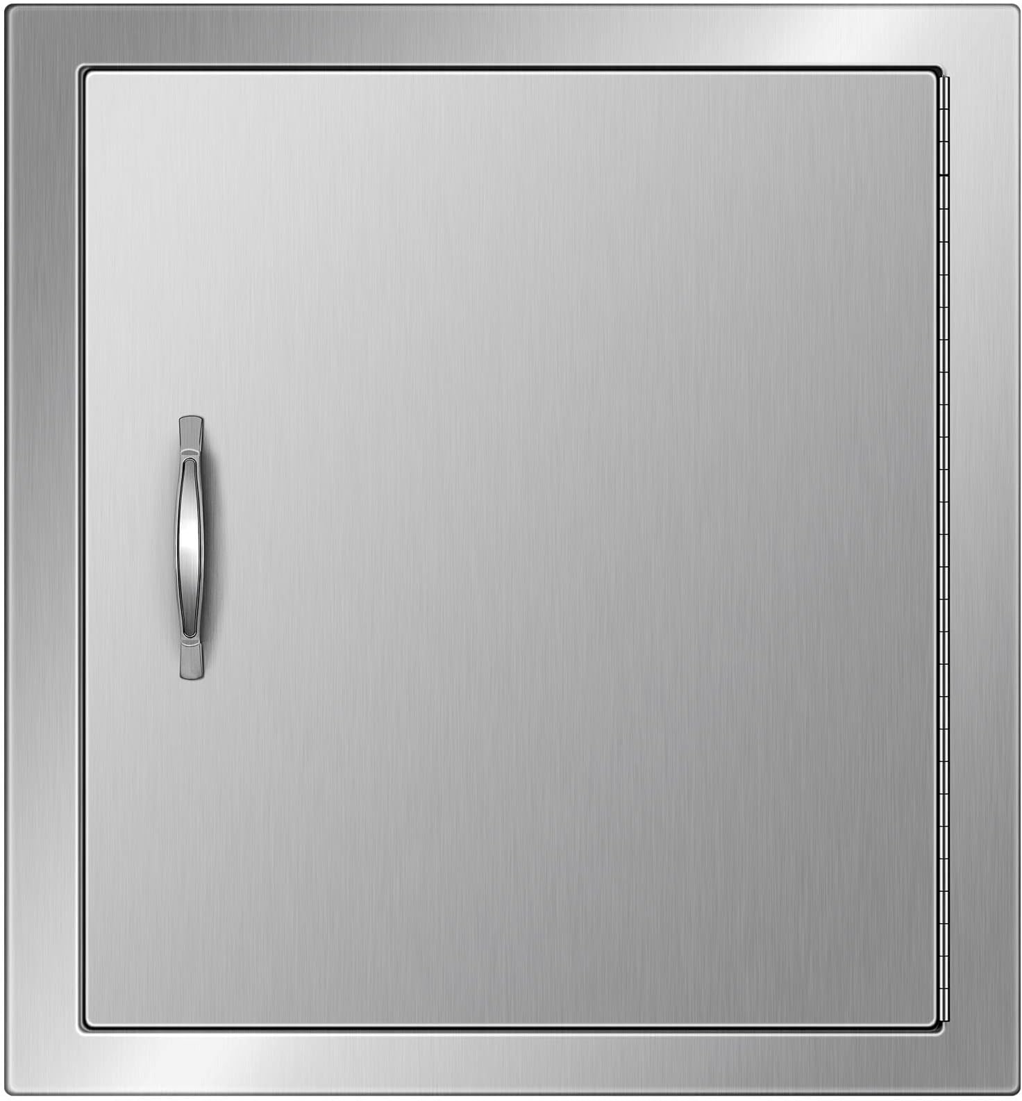 VEVORVEVOR BBQ Access Door 18W x 20H Inch, Vertical Single BBQ Door Stainless Steel, Outdoor Kitchen Doors for BBQ Island, Grill Station, Outside Cabinet