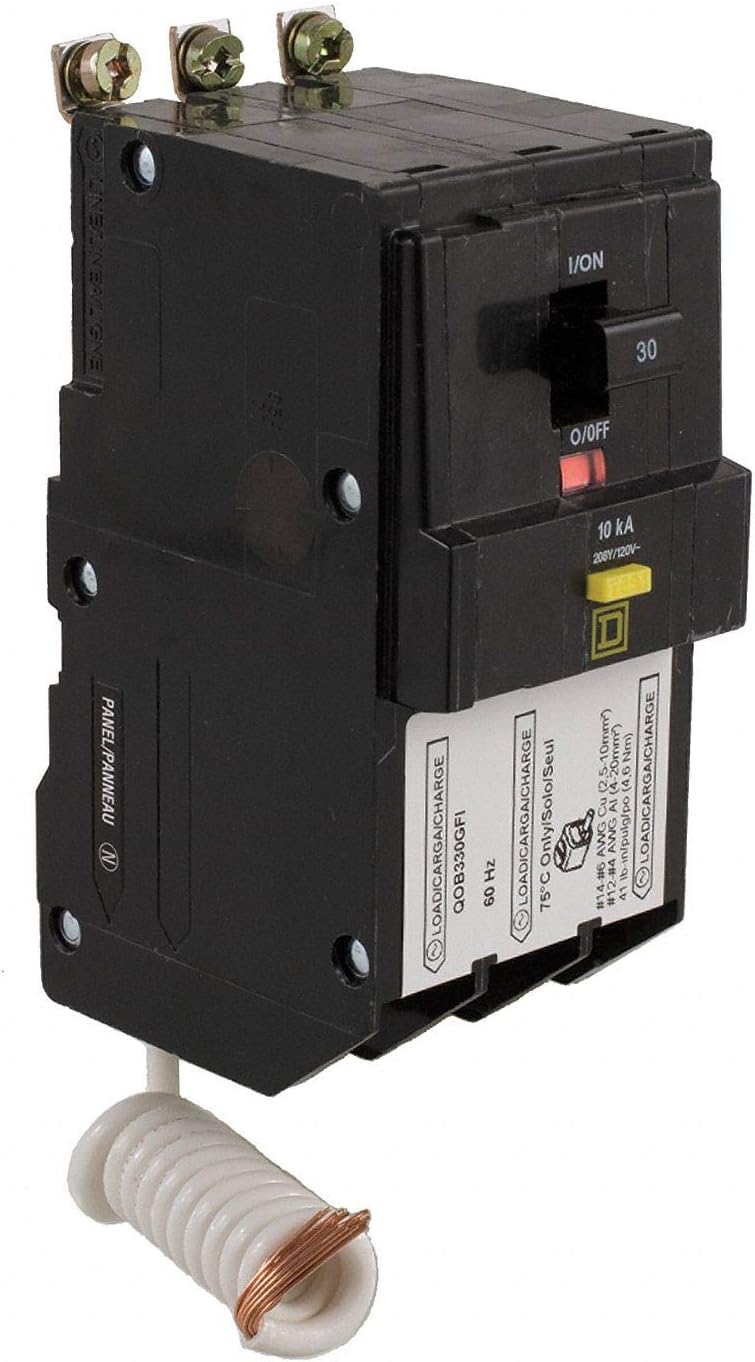 Square DBolt On Circuit Breaker, 30 Amps, Number of Poles: 3, 120/208VAC AC Voltage Rating