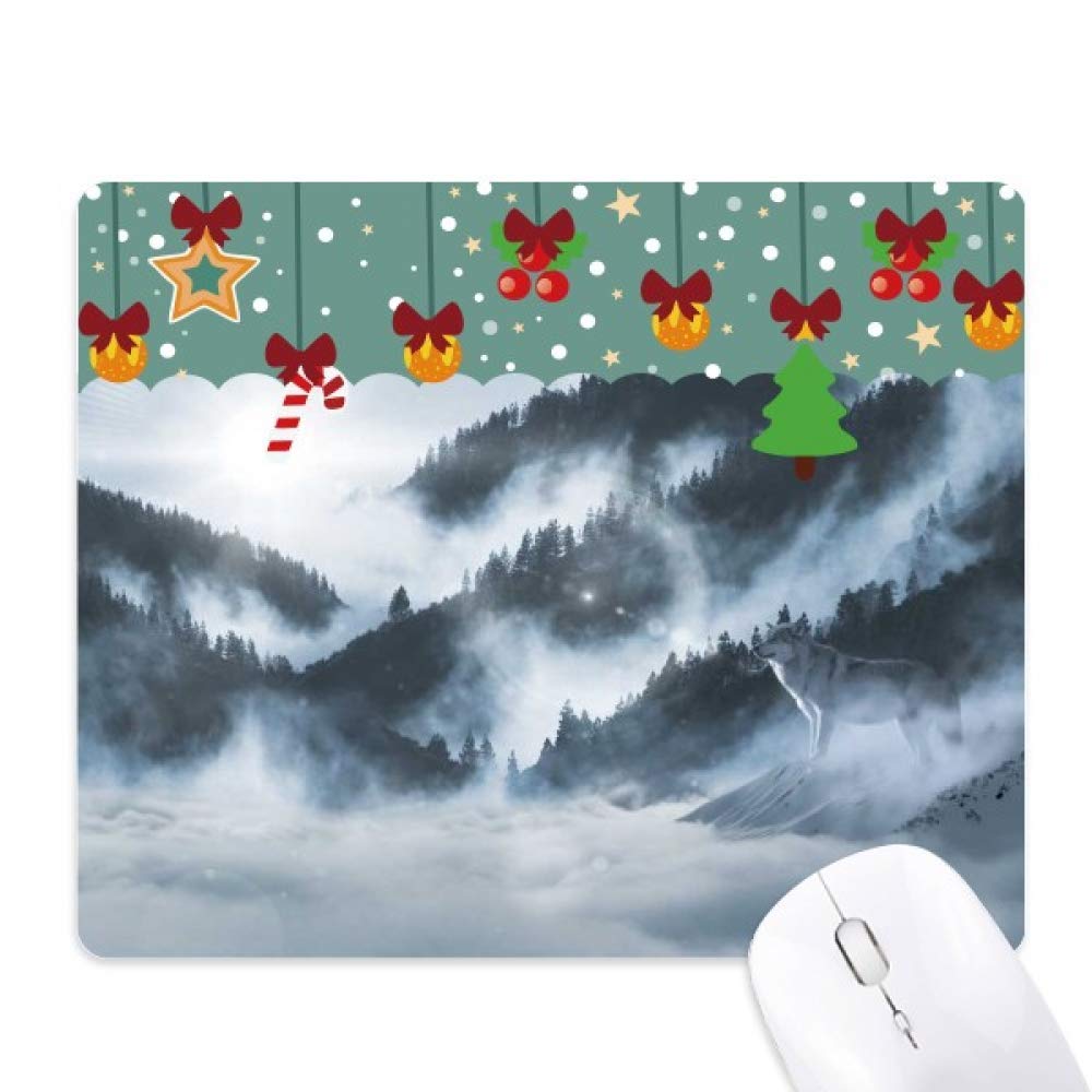 Mouse pad premium de paisaje forestal con niebla, ideal para regalar 5
